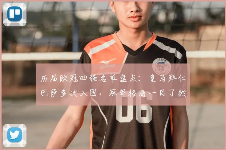 历届欧冠四强名单盘点：皇马拜仁巴萨多次入围，冠军格局一目了然